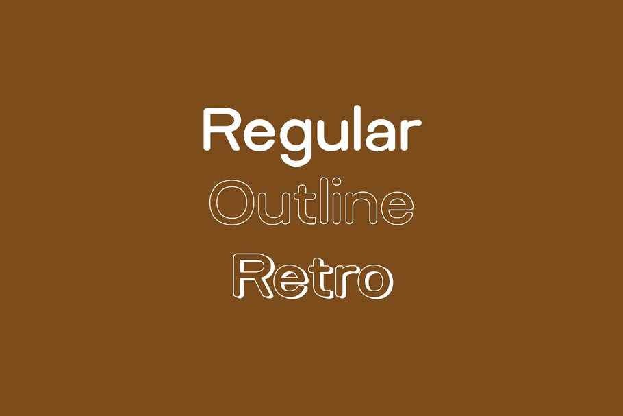 Пример шрифта Relica Rounded Retro